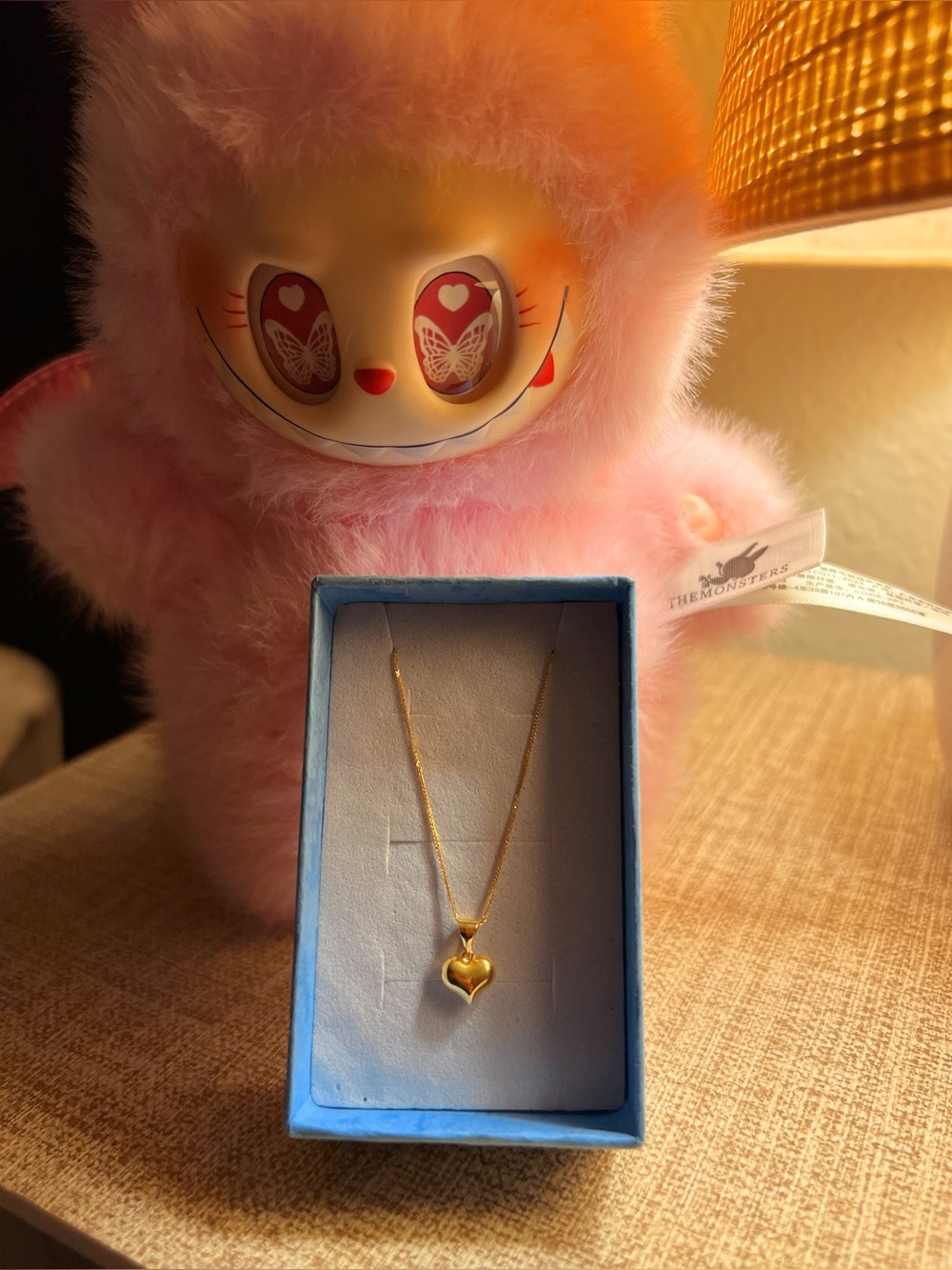 18k gold heart necklace